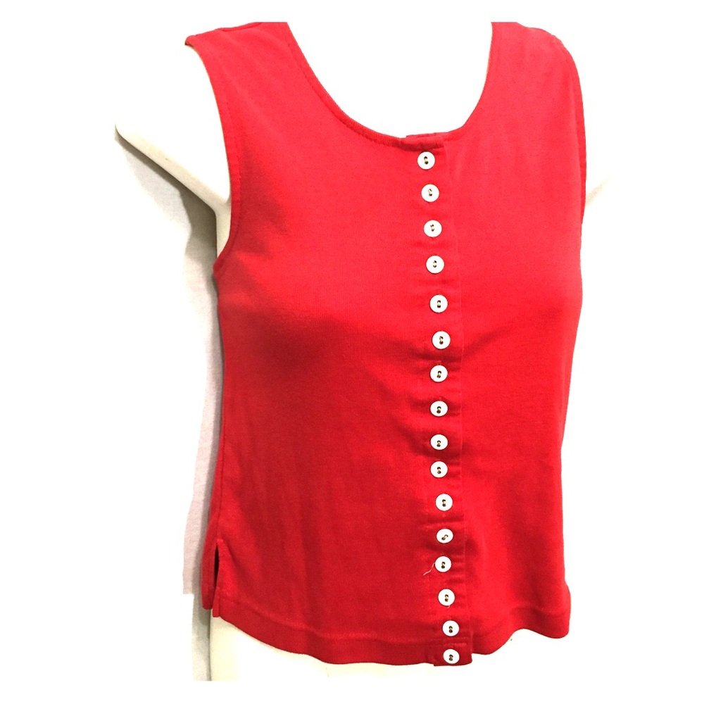 Vintage 90s red crop top S